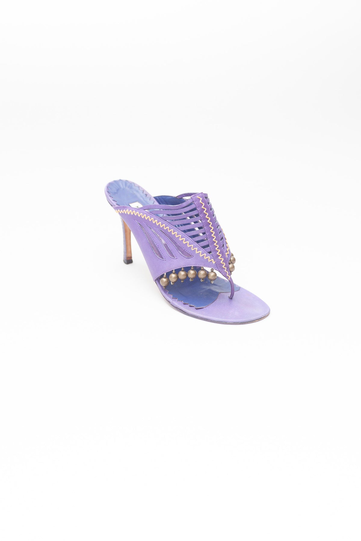 Manolo Blahnik Vintage Purple Sandals – The Shoe Archives