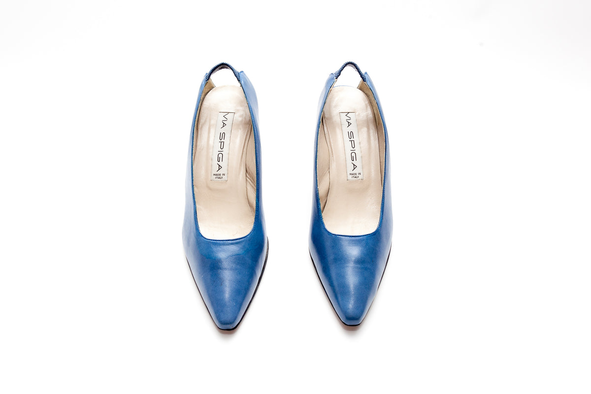 Via Spiga vintage blue pump – The Shoe Archives