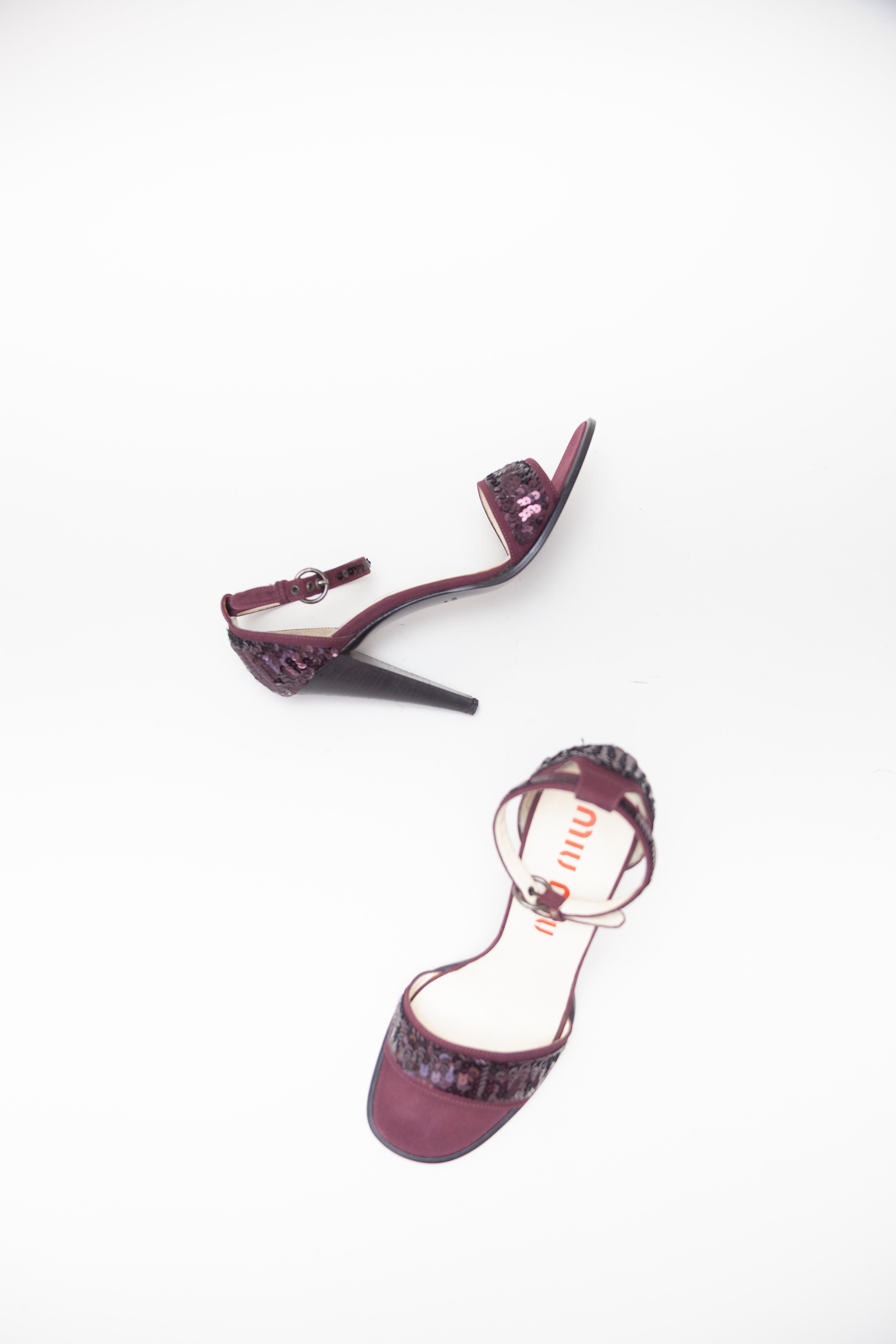 Miu Miu Vintage Sequin Sandals – The Shoe Archives