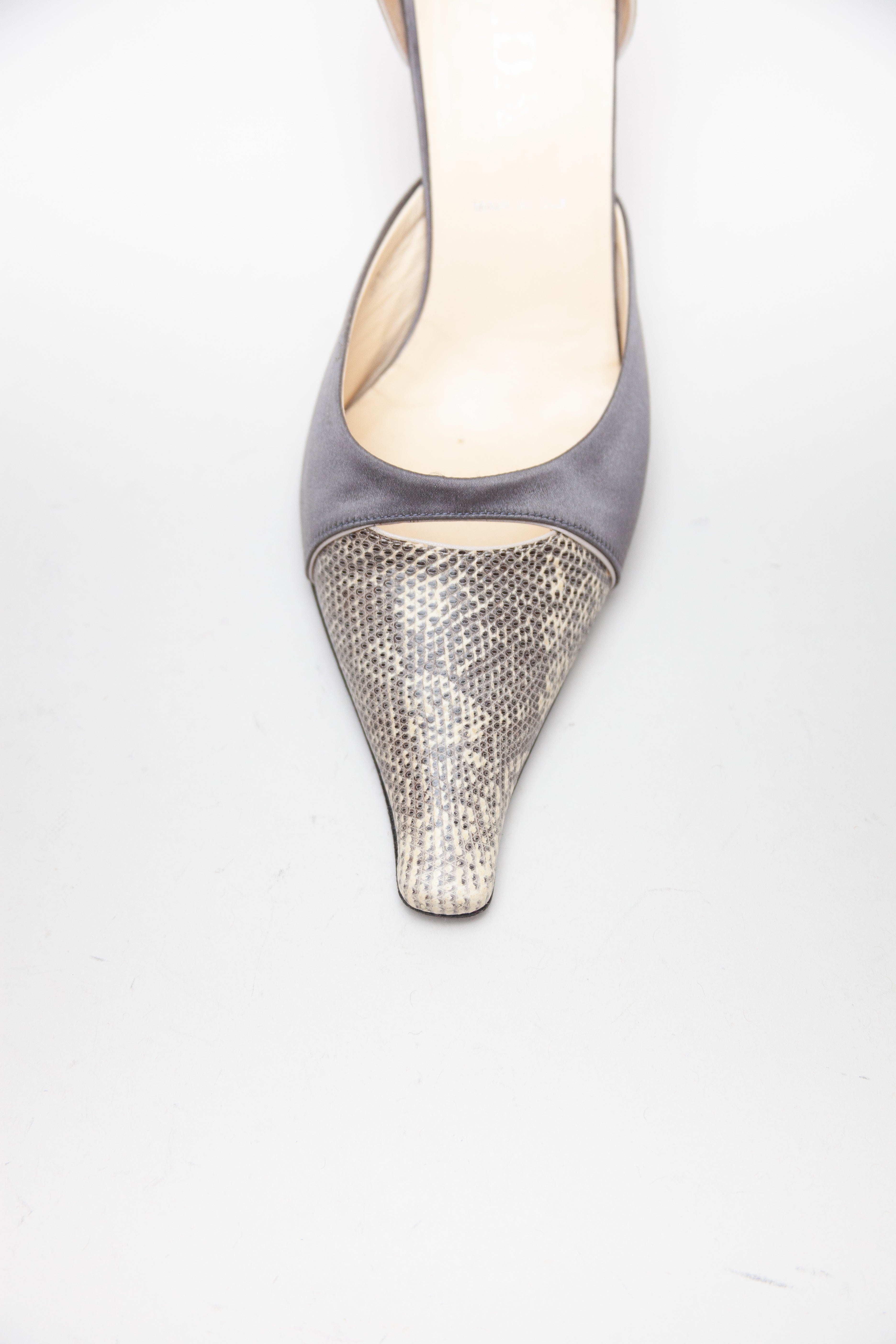 Prada Vintage 90s Python Print Heels – The Shoe Archives