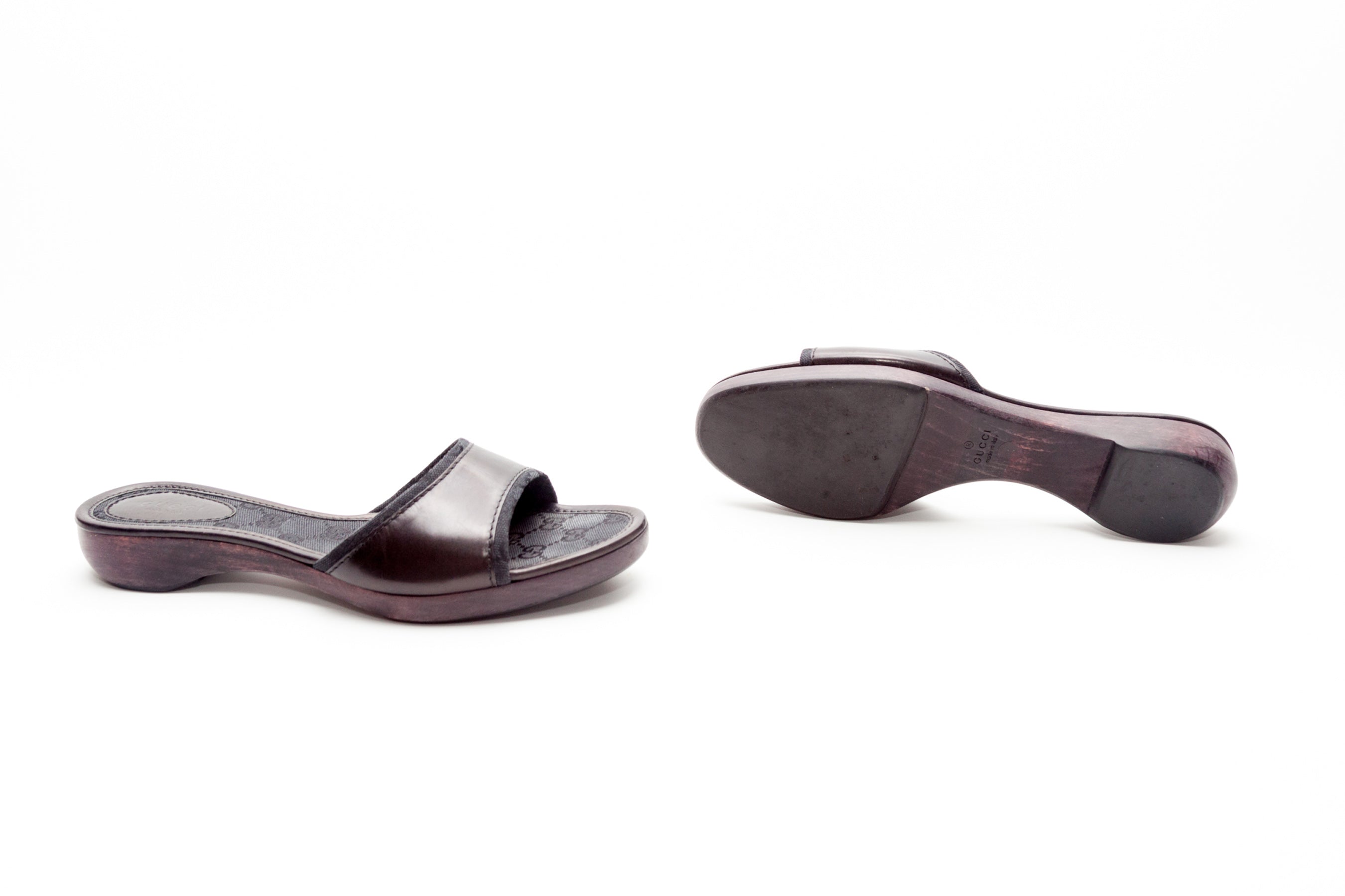 Gucci vintage wood clog slides – The Shoe Archives