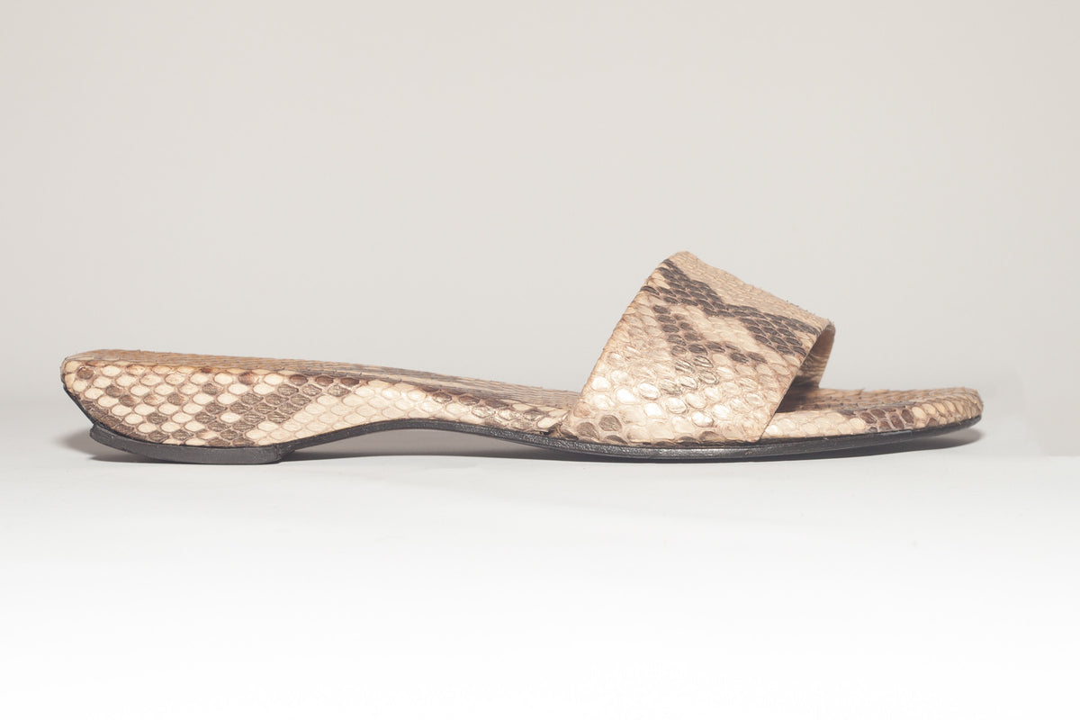 Stephane Kelian Vintage Snakeskin Slide Sandals – The Shoe Archives